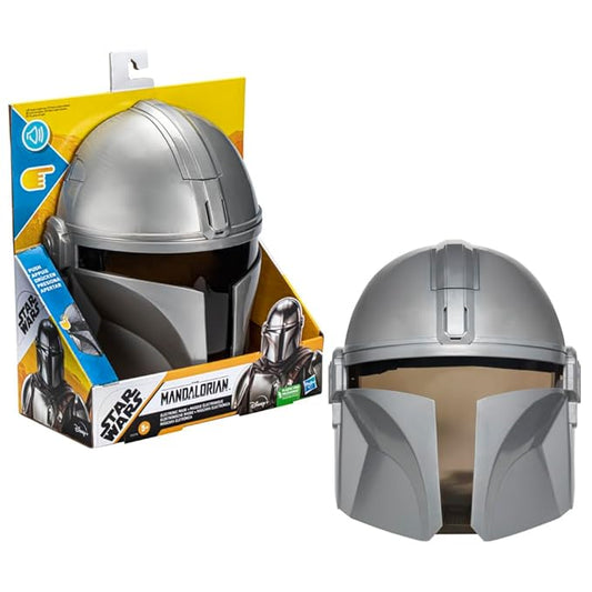 Star Wars Toys The Mandalorian Electronic Mask, The Mandalorian Costume Accessory with Phrases and SFX, Ages 5 and Up