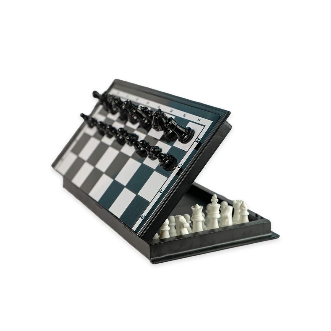 RATNA'S Black & White Magnetic Chess Set for All Ages