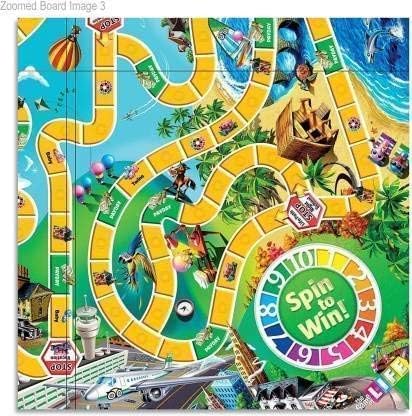 The Game of Life Game, Family Board Game for 2 to 4 Players, for Kids Ages 8 and Up, Includes Colorful Pegs, Multicolour