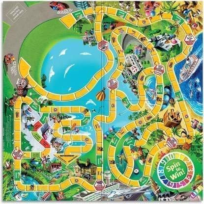 The Game of Life Game, Family Board Game for 2 to 4 Players, for Kids Ages 8 and Up, Includes Colorful Pegs, Multicolour