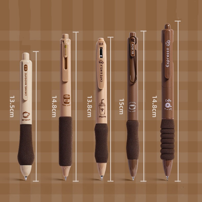 Coffee Lover's Gel Pens- set of 5