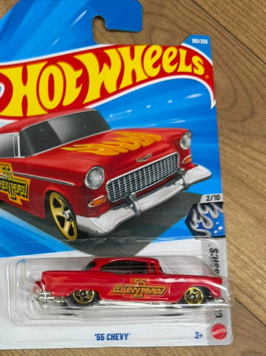 SINGLE HOT WHEELS CAR 55 CHEVY