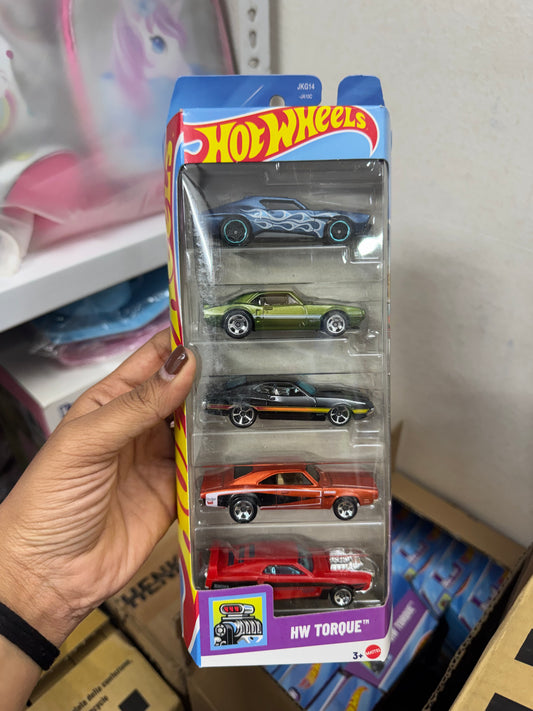 Hot Wheels 2026 Diecast Cars - Pack of 5- HW TORQUE