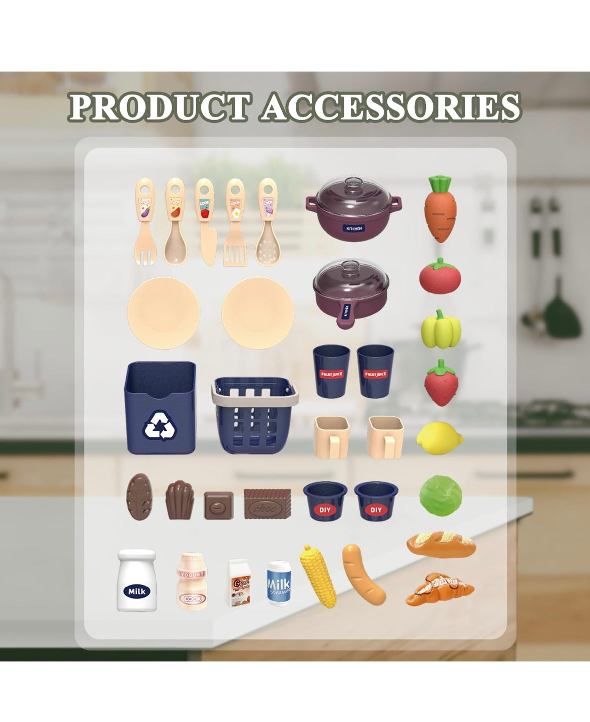 Mini Kitchen Playset for Toddlers