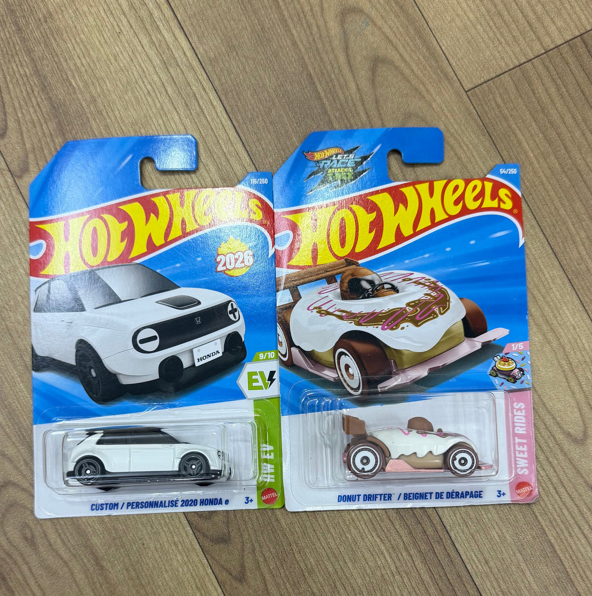 CUSTOM / PERSONNALISE 2020 HONDA e AND DONUT DRIFTER- SINGLE HOTWHEELS