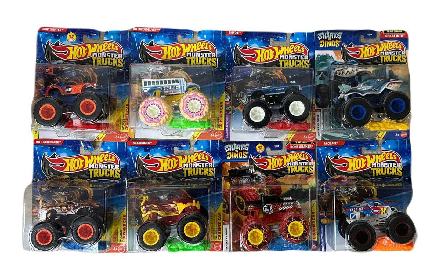 Hot Wheels Monster Trucks, 1:64 Scale Die-Cast Toy