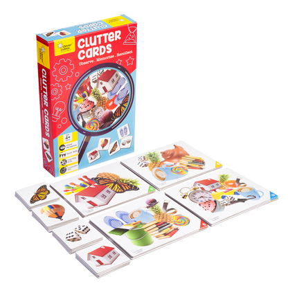 Clever Cubes Clutter Cards | Memory Game for Kids |