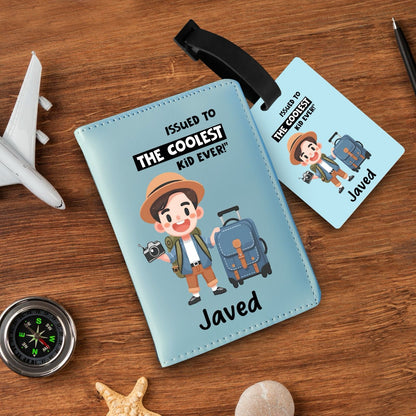 Personalized Passport and bag tag combo