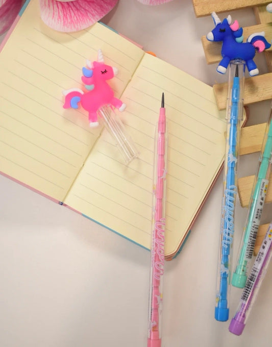 Unicorn Push Pencil - Pack of 3