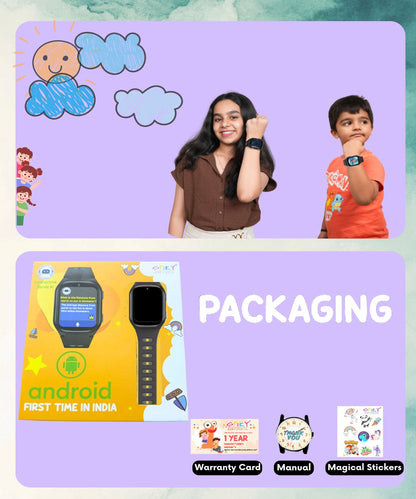 Spiky Chimera Android Smartwatch with Built in Jarvis AI | Smartwatch for Boys and Girls