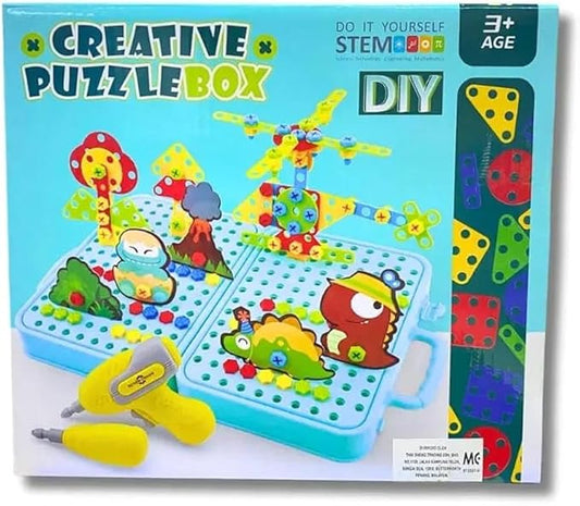 DIY Creative Puzzle Box, 232 Pieces Building Blocks Set, Educational Toy for Ages 3+