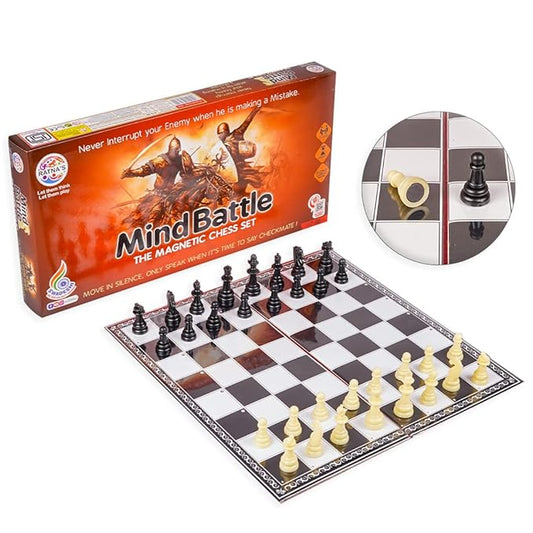 Ratna's Mind Battle Magnetic Chess Set Classic Board Game to Develop Strategy Building and Concentration