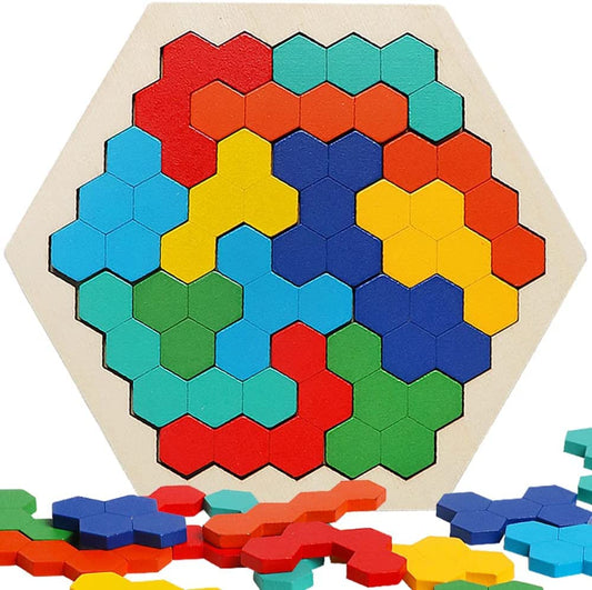 Wooden Hexagon Puzzle