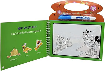 Reusable Magic Water Painting Book with Magic Doodle Pen