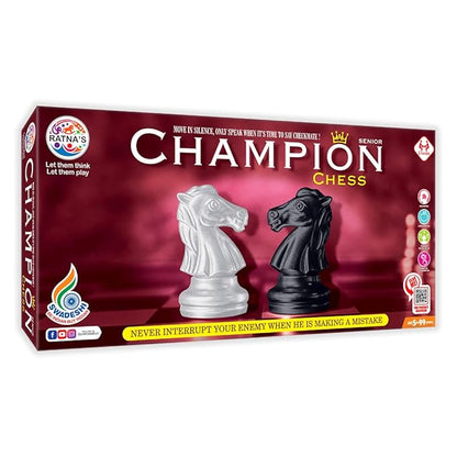 Ratna's Classic Strategy Game- Senior Champion Chess to Develop Strategy Building and Concentration (Big)
