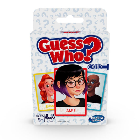 Hasbro Gaming Guess Who? Card Game for Kids Ages 5 and Up, 2 Player Guessing Game, Multicolor