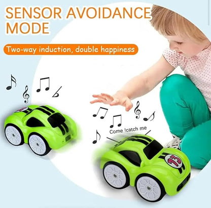 Magic Induction RC Intelligent Sensor Car – 2.4GHz Remote Control Mini Car with Smart Music & LED Lighting, Line Sensing Infrared Following CAr