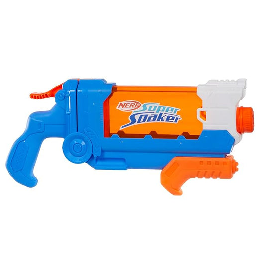 Nerf Super Soaker Flip Fill Water Blaster - 4 Spray Styles - Fast Fill - Large 890ml Water Tank - Pichkari for Outdoor Water Games, Branded Toy Pichkari for Holi Festival, for Kids 6+