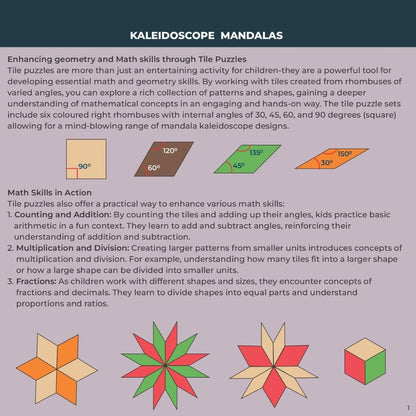 Magnalogix Magnetic Puzzles Kaleidoscope Mandalas