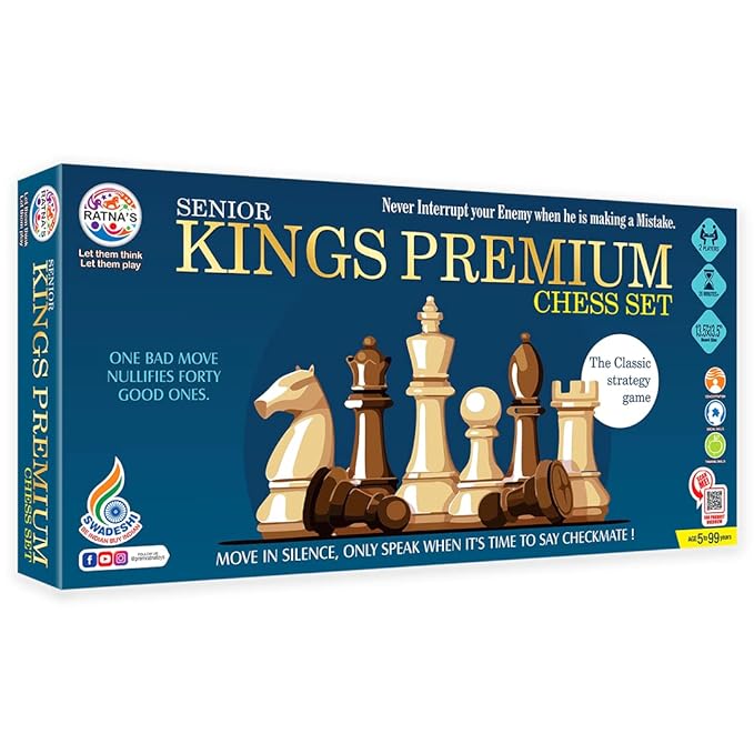 RATNA'S King Premium Chess Set SR.,kids 5+ years