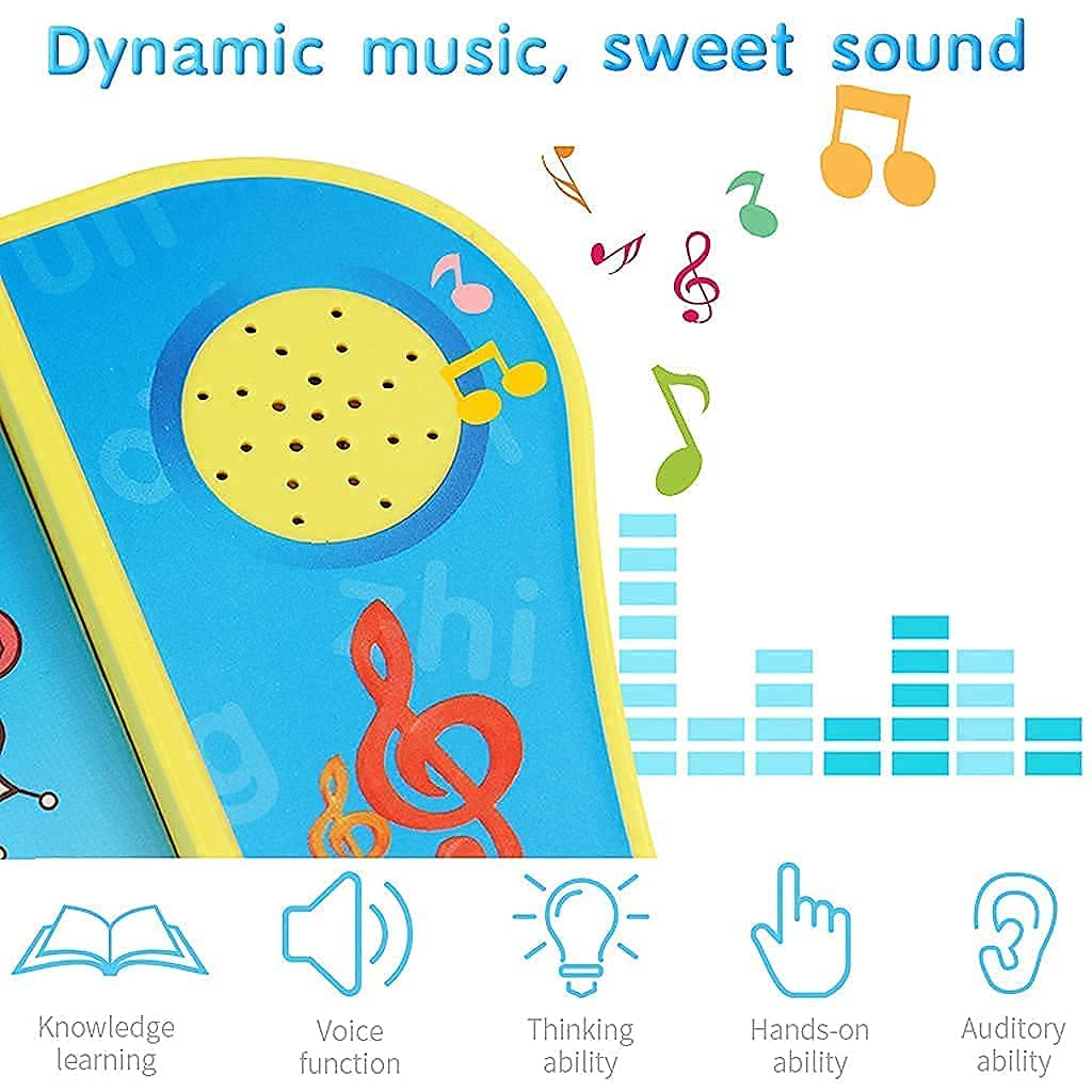 Interactive Sound Book for Kids (Ages 2–7) – Learn Alphabets, Numbers, Shapes & Phonics | Educational Talking Book with Music & Touch Features | Multicolor Learning Toy for Toddlers