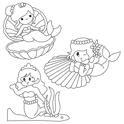 Toykraft Mermaid-themed Return Gifts for Kids Birthday Party Bulk, Mermaid Magic Sand Art DIY Kit for Kids Aged 3 to 5 Year, Make 3 Sand Pictures