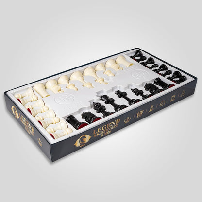 Ratna's Legend Magnetic Chess Jumbo Size Foldable Magnetic Chess Board Set with Magnetic Pieces Having Storage Case for Each Piece, Board Games for Kids and Adults (16.5x16.5 Inches)