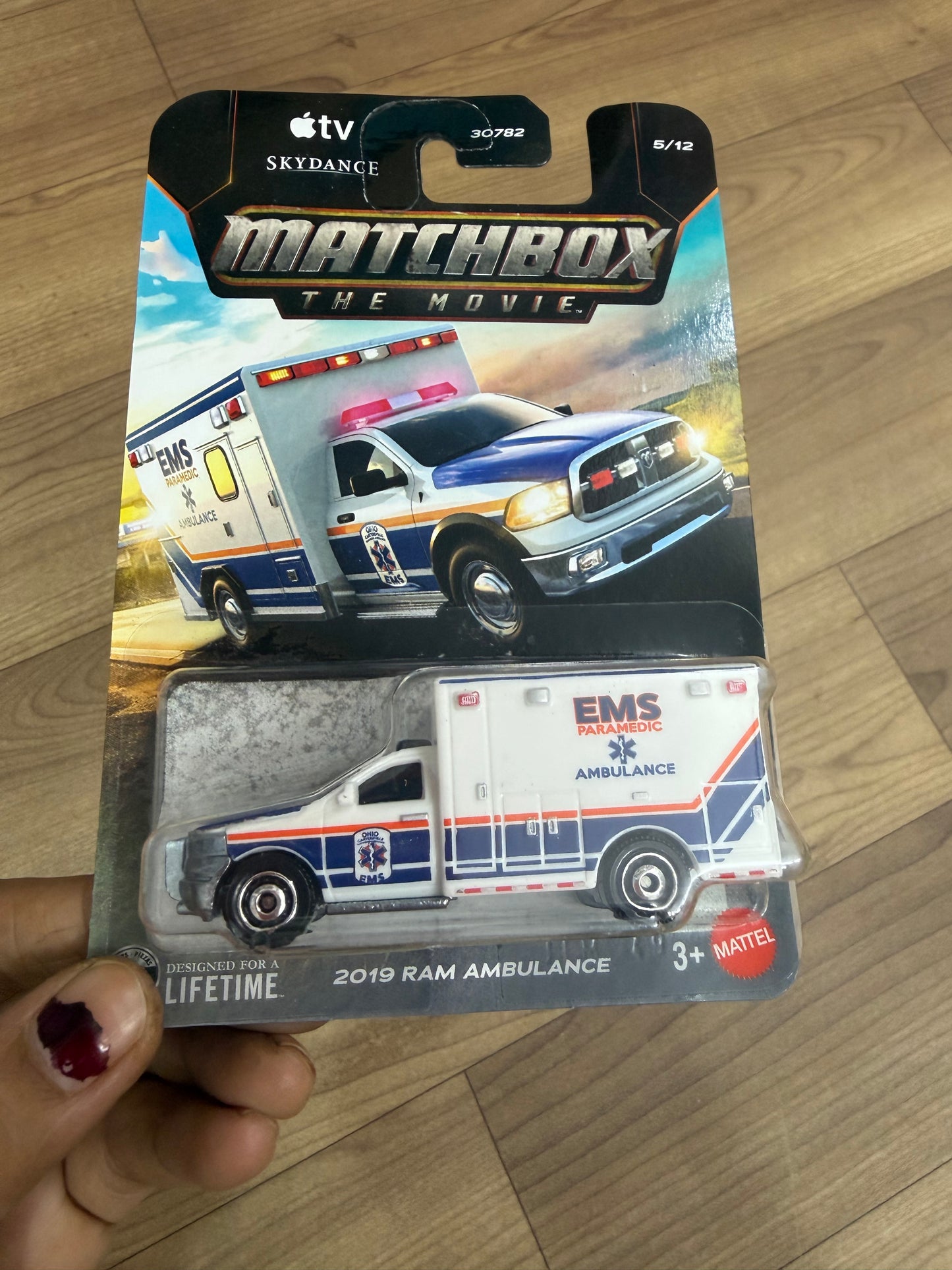 2019 RAM AMBULANCE- 30782 MATCHBOX SINGLE CAR