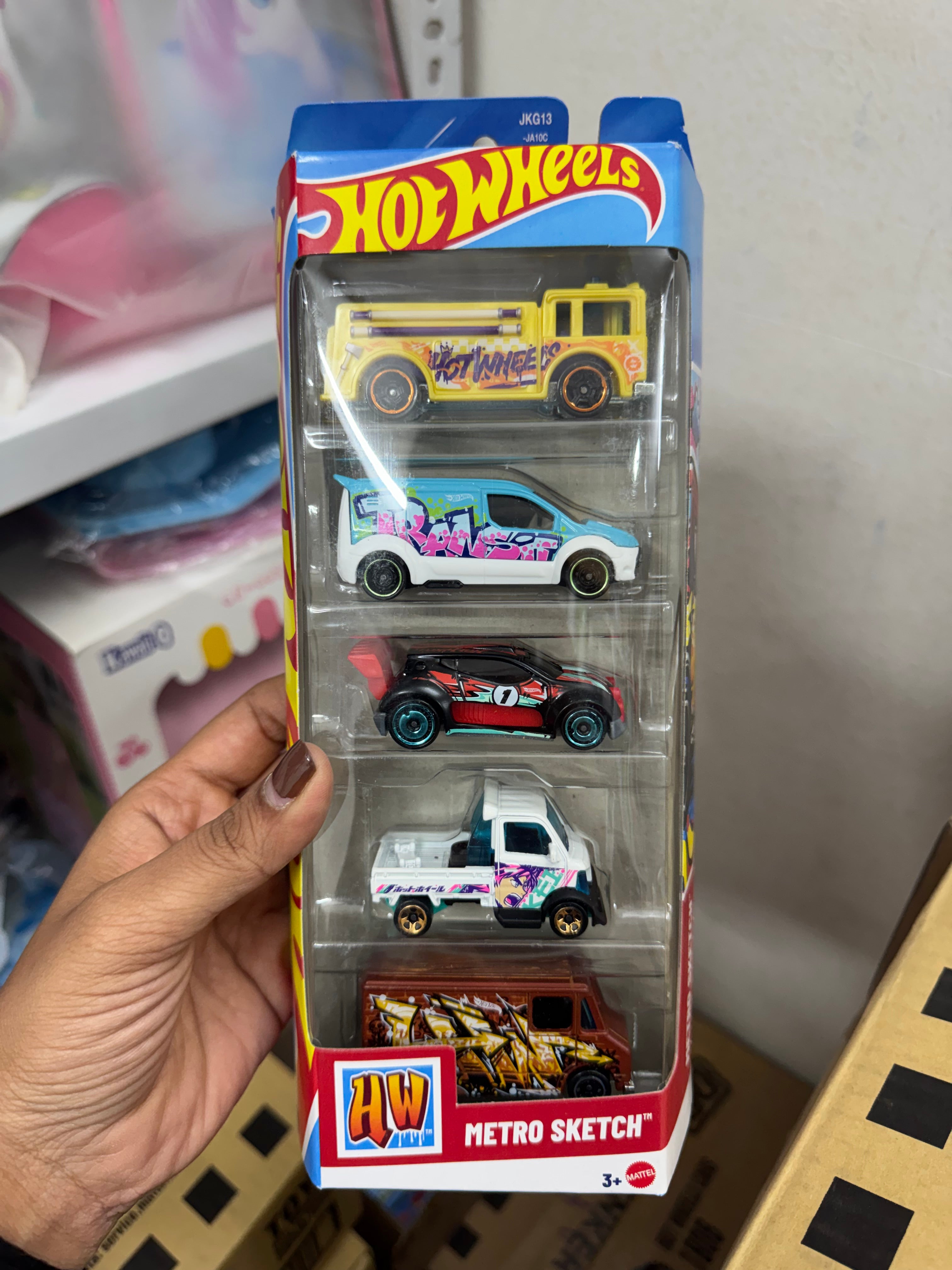 Hot Wheels 2026 Diecast Cars - Pack of 5- Metro Sketch – Etrending