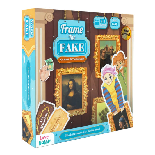 Frame the Fake- Board Game by Love Dabble