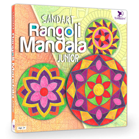 ToyKraft: Sand Art Kit Rangoli Mandala Jr., Sand Art Activity Kit for Kids