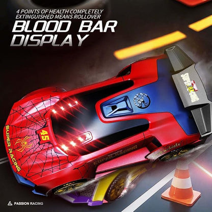 2 Player Infrared Battle RC Car Toy with Dual Remotes, Shoot & Knock Down Racing Game, Time Bound Dodge & Target Action, Interactive Remote Control Cars for Kids Boys & Girls