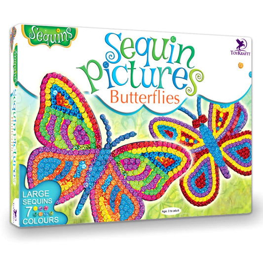 ToyKraft: Sequin Craft Pictures - Butterflies