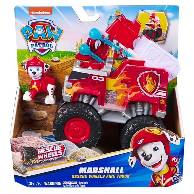 Paw Patrol Rescue Wheels - Collectable Action Car Figure - 2 Projectiles - Children's Toy for 3 Years and Above