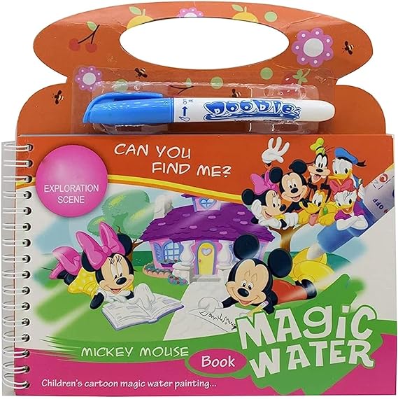 Reusable Magic Water Painting Book with Magic Doodle Pen