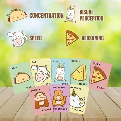 Funskool Taco Cat Goat Cheese Pizza The Party Card Game for Kids, Teens, Adults, and Families 10-15 Min, Age 7+, 2-8 Players