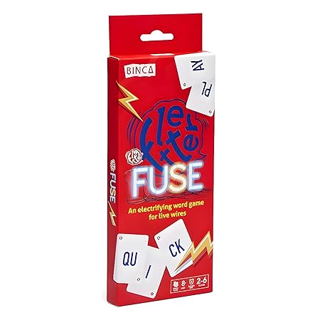 Binca Fletter Fuse Word Game, Fun Word Card Game for All, Family Game for Kids, Test Your Vocabulary, Advanced Version of Fletter