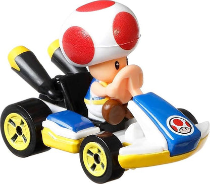 Hot Wheels® Mario Kart™ Vehicle 4-Pack #4, Set of 4 Fan-Favorite Characters Includes 1 Exclusive Model, Collectible Gift for Kids & Fans Ages 3 Years Old & Up