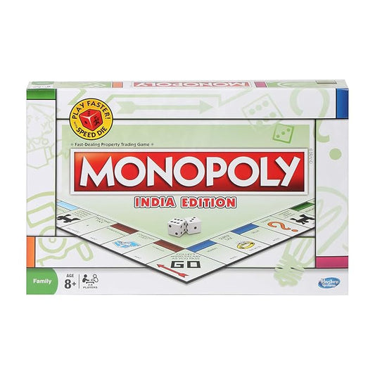 MONOPOLY India Edition Game, Board Game & Puzzles for Families and Friends, Toys for Kids, Boys and Girls Ages 8 and Up, Fantasy Gameplay, Strategy Board Game