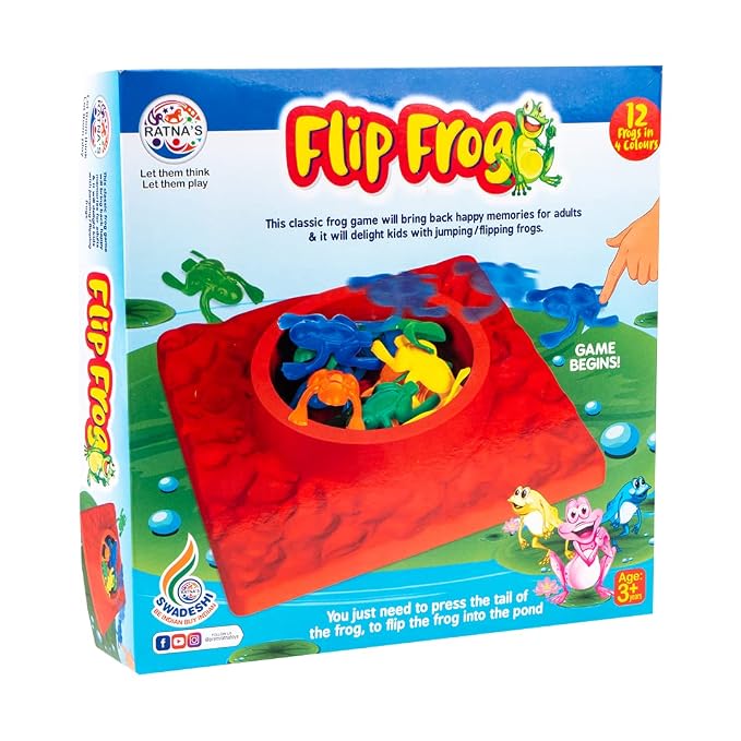 RATNA'S Flip Frog into the Pond Party & Fun Games Board Game