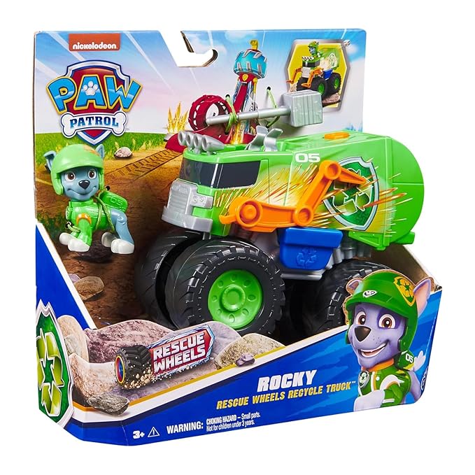 Paw Patrol Rescue Wheels - Collectable Action Car Figure - 2 Projectiles - Children's Toy for 3 Years and Above