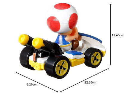 Hot Wheels® Mario Kart™ Vehicle 4-Pack #4, Set of 4 Fan-Favorite Characters Includes 1 Exclusive Model, Collectible Gift for Kids & Fans Ages 3 Years Old & Up
