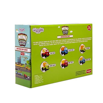 Funskool Giggles - Mini Vehicles-Construction Series Gift Pack of 6