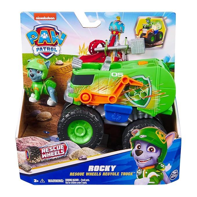 Paw Patrol Rescue Wheels - Collectable Action Car Figure - 2 Projectiles - Children's Toy for 3 Years and Above