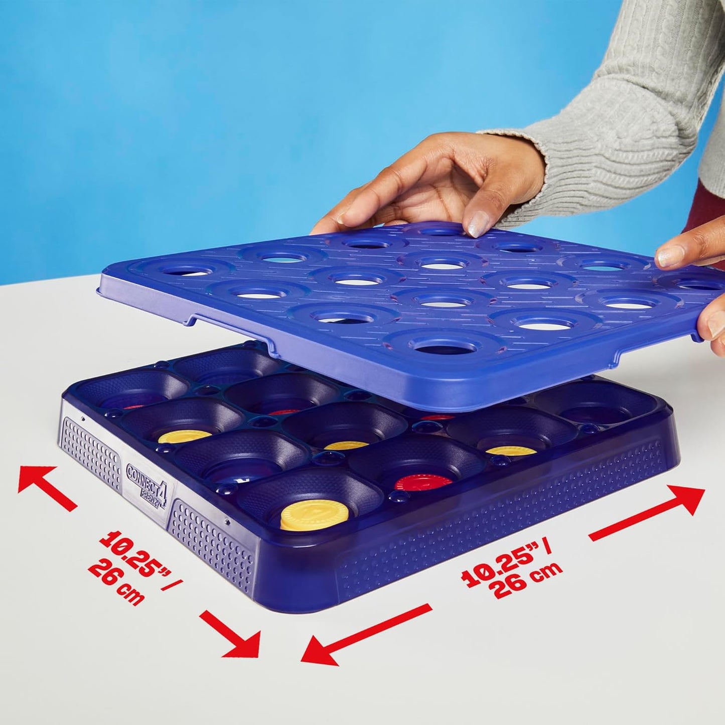 Hasbro Gaming Connect 4 Frenzy Game | Bounce Discs 4 The Win | Family Party Games for Kids, Teens, and Adults | Ages 8+ | 2 to 6 Players | 10 Mins. | Portable Games