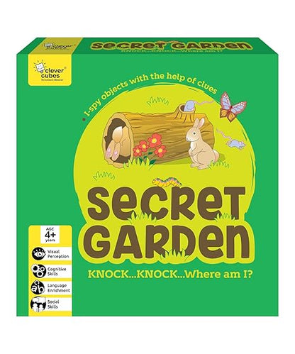 Clever Cubes Secret Garden, Learning Fun Games for Kids, Activity Games, Best Return Gifts, Multicolour