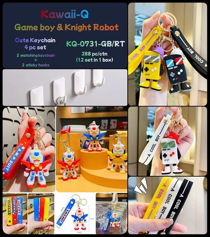 Rubber Keychains- Premium Quality- Set of 2