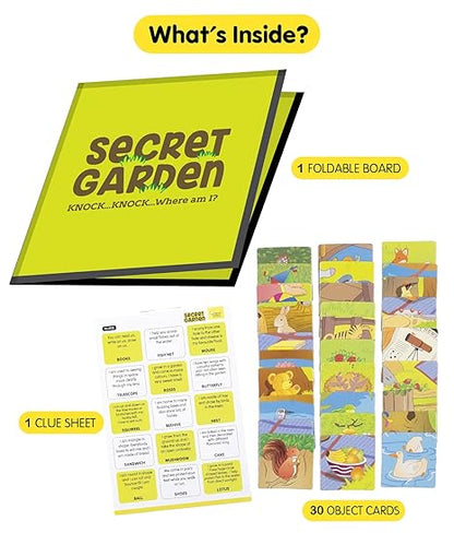 Clever Cubes Secret Garden, Learning Fun Games for Kids, Activity Games, Best Return Gifts, Multicolour