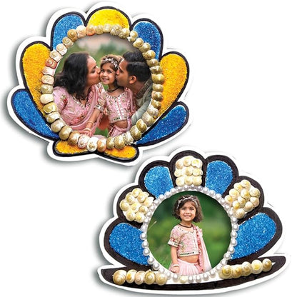 Toykraft Ocean-themed Return Gifts for Kids Birthday Party Bulk, Coastal Keeps Seashell Craft DIY Kit for Kids 5-8 Year, Make 2 Magnetic Photo Frame