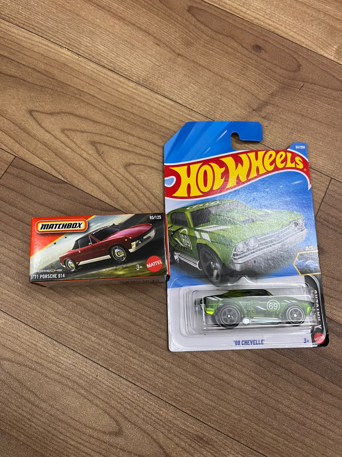 71 PORSCHE 914(MATCHBOX CAR) AND 69 CHEVELLE HOTWHEELS SINGLE CAR